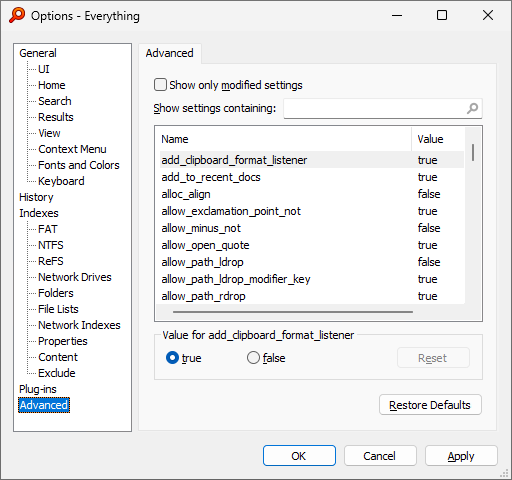 Everything Options Advanced